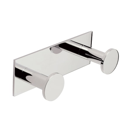 Ginger Double Robe Hook in Polished Chrome 2810D/PC